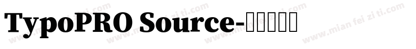 TypoPRO Source字体转换